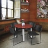 Regency Round Tables > Breakroom Tables > Kee Round Table & Chair Sets, Wood|Metal|Polypropylene Top TB36RNDCHBPCM44BK